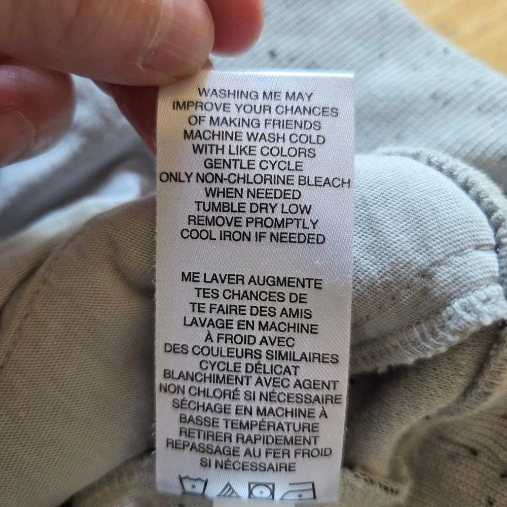 Travis Mathew Cloud Waffle Knit Hoodie Light Grey Speckled Pullover Mens Large